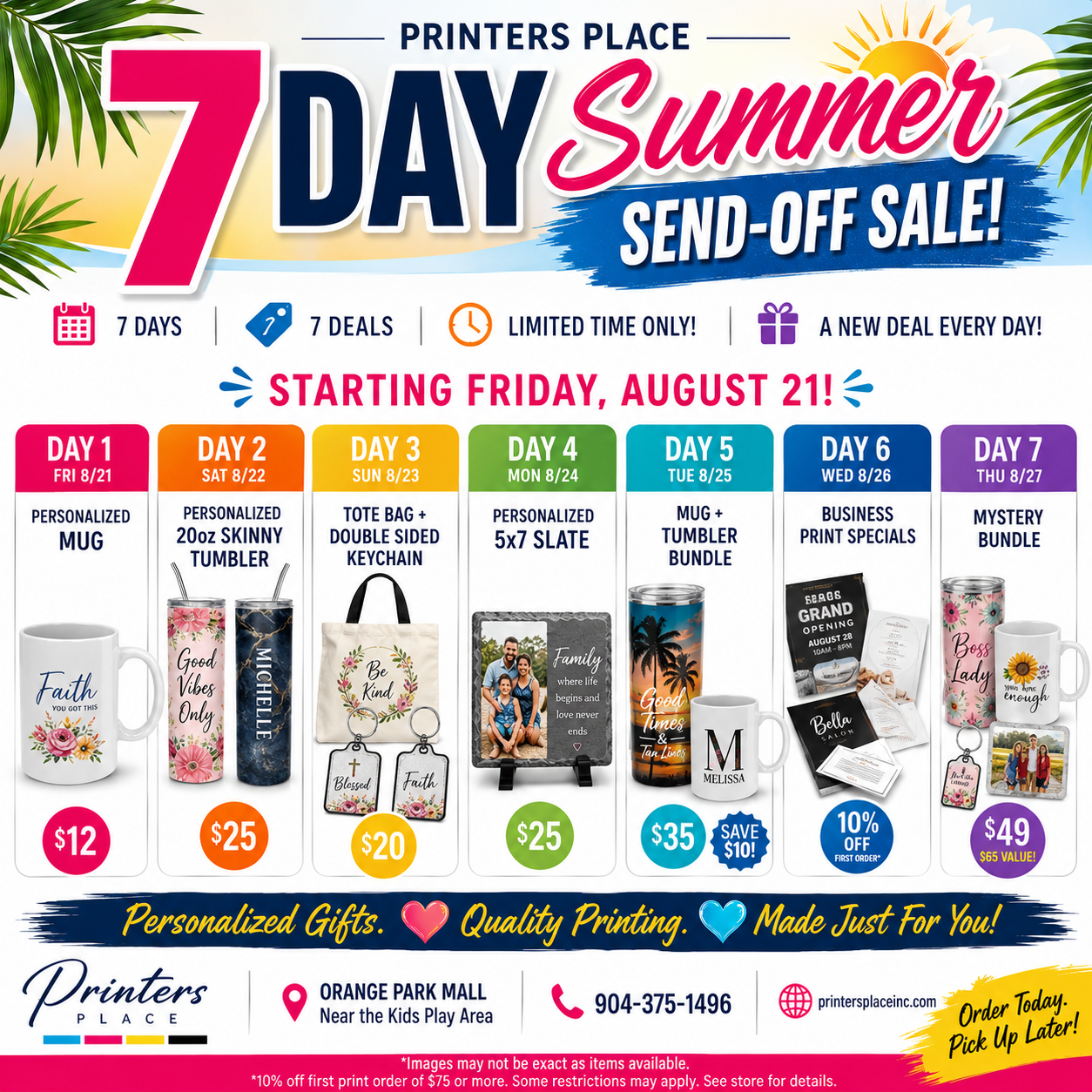 7 Day Summer Send Off Sale