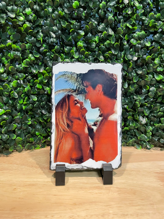 Custom SLATE STONE Photo Frame