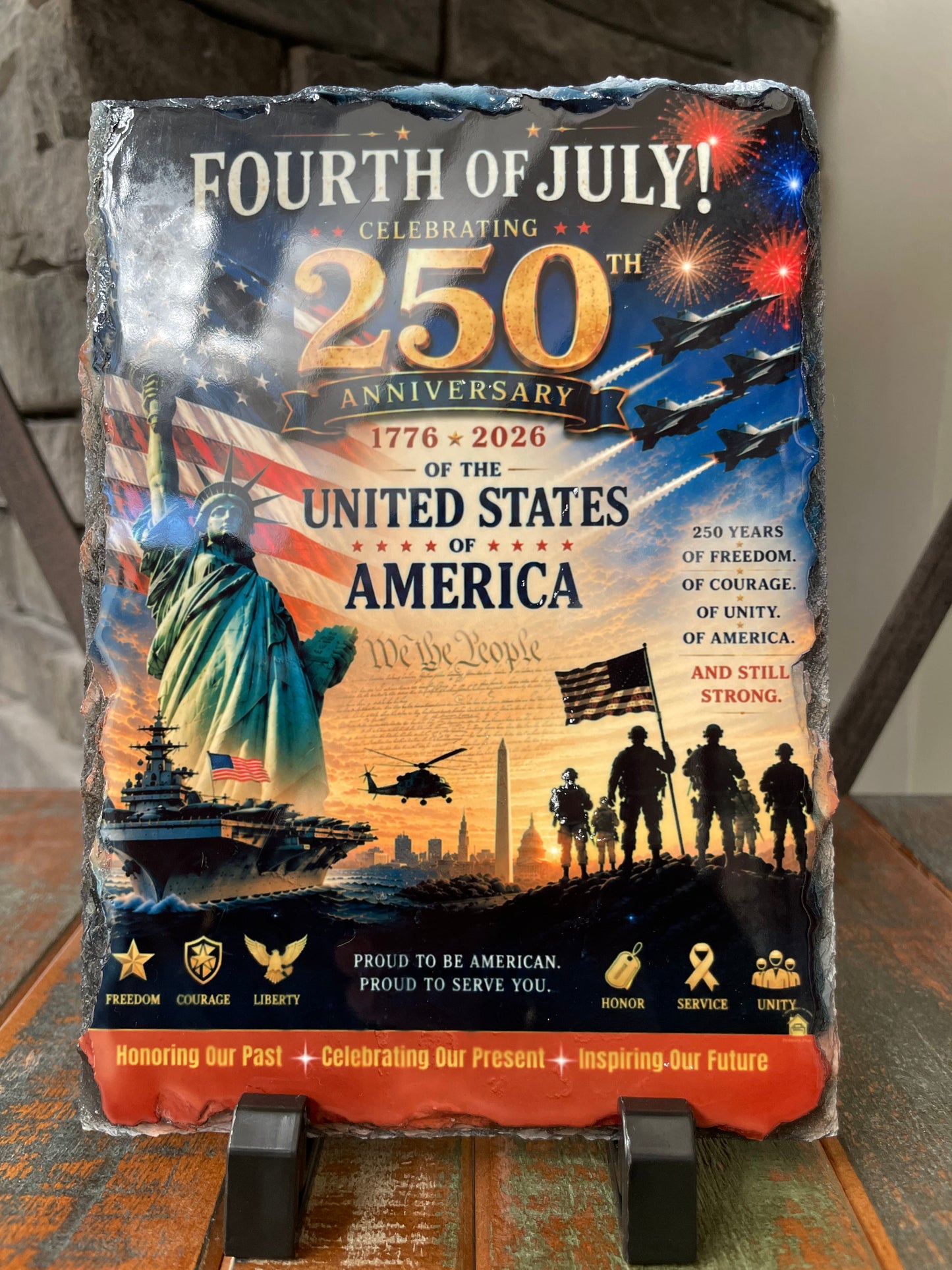 America’s 250th Birthday Stone Frame