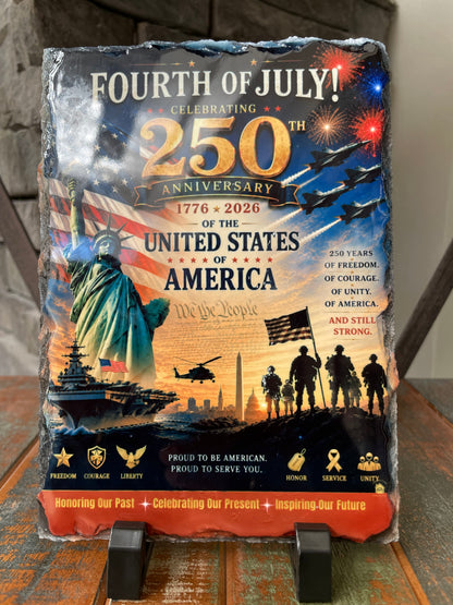 America’s 250th Birthday Stone Frame